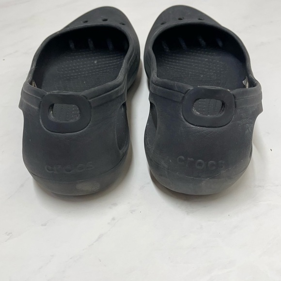 CROCS Black Kadee Ballet Slip On Flats Size 10 Neutral Comfort Balletcore - Picture 7 of 7